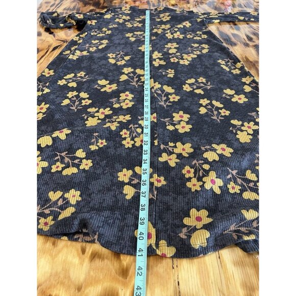 Lularoe Women Size S Cardigan Floral Duster Ribbed Fabric Cottagecore Loungewear - Picture 5 of 11